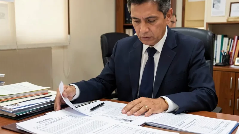 rector firmando documentos RVOE