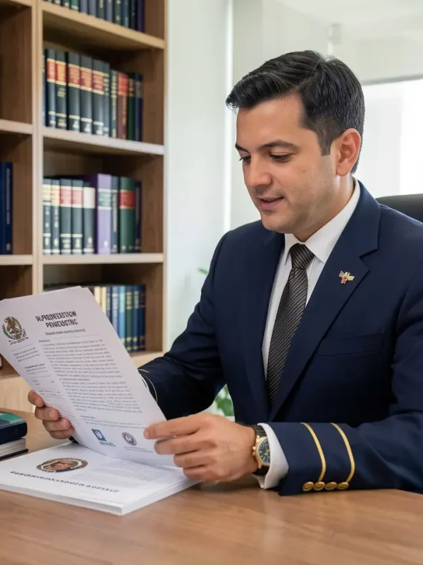 Director revisando respuesta a prevenciones para RVOE 1